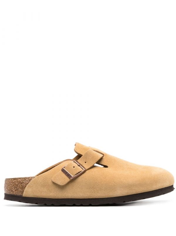 SLIPPER BOSTON IN PELLE SCAMOSCIATA