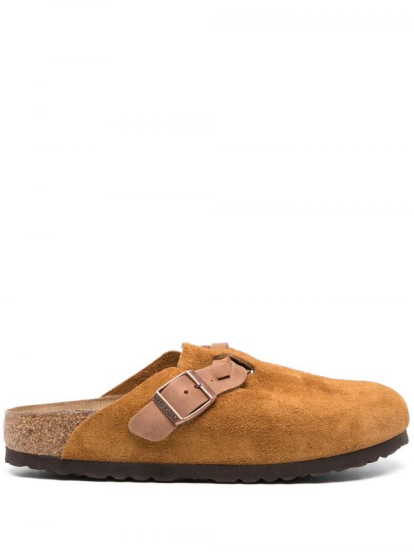 SLIPPER BOSTON IN PELLE SCAMOSCIATA
