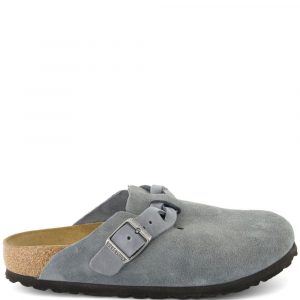 SLIPPER BOSTON IN PELLE SCAMOSCIATA