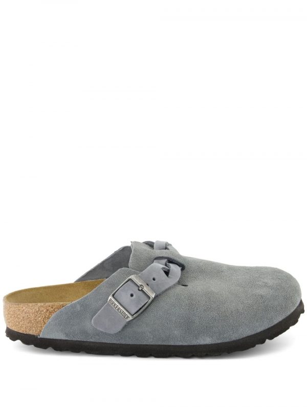 SLIPPER BOSTON IN PELLE SCAMOSCIATA