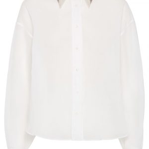 CAMICIA IN ORGANZA DI COTONE CON RICAMO