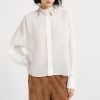 CAMICIA IN ORGANZA DI COTONE CON RICAMO — изображение 2