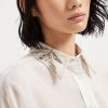CAMICIA IN ORGANZA DI COTONE CON RICAMO — изображение 3