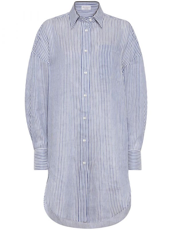 CAMICIA RIGATA IN LINO