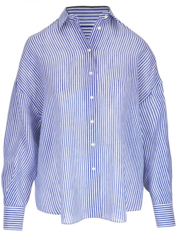CAMICIA RIGATA IN LINO