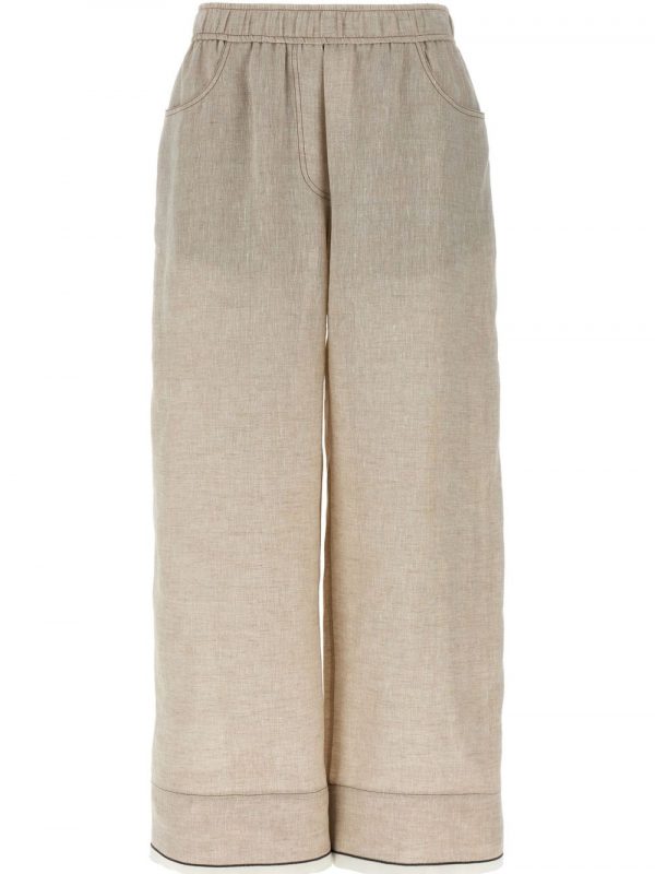 PANTALONE AMPIO IN LINO