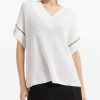 TOP SCOLLO V IN COTONE — изображение 3