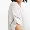 TOP SCOLLO V IN COTONE — изображение 5