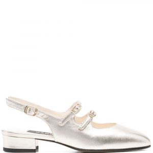 BALLERINA PECHE IN PELLE LAMINATA