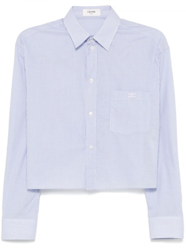 CAMICIA CROPPED IN COTONE