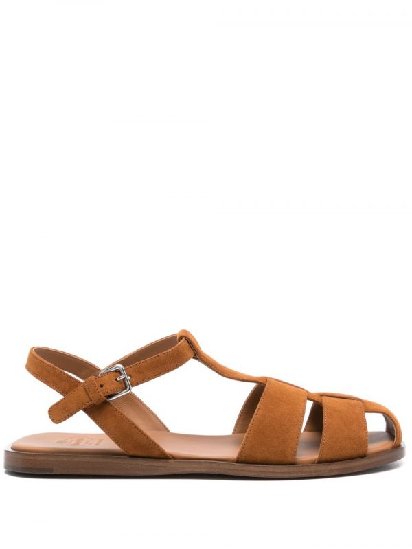SANDALO IN PELLE SCAMOSCIATA