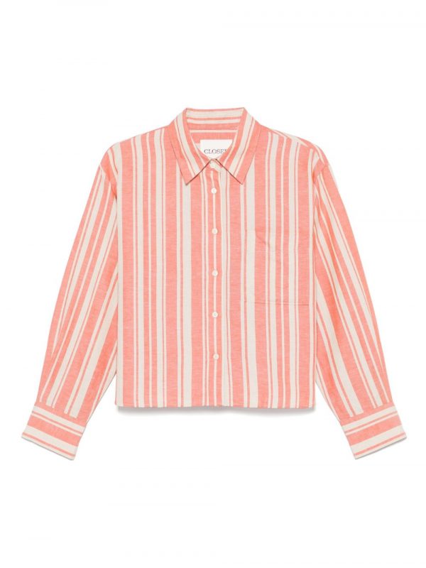 CAMICIA RIGATA IN LINO COTONE
