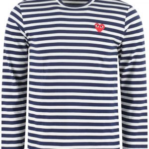 T-SHIRT RED HEART RIGATA