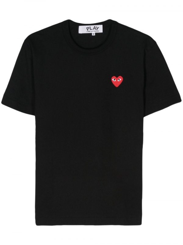 T-SHIRT RED HEART IN COTONE