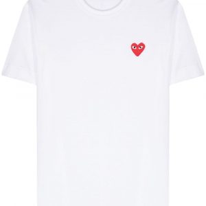 T-SHIRT RED HEART IN COTONE
