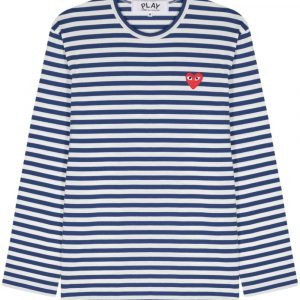 T-SHIRT RED HEART RIGATA