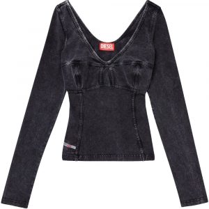 TOP EFFETTO DENIM