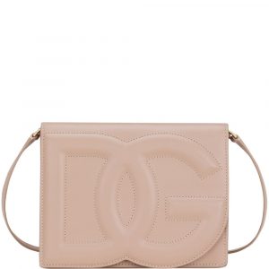 BORSA A TRACOLLA DG LOGO IN PELLE