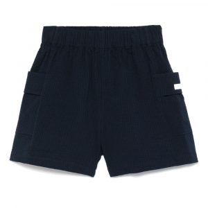 SHORTS RIGATI IN COTONE