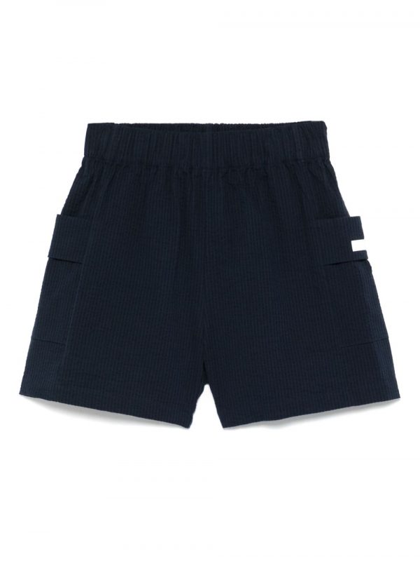 SHORTS RIGATI IN COTONE