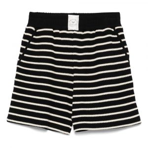 SHORTS RIGATI IN MISTO COTONE