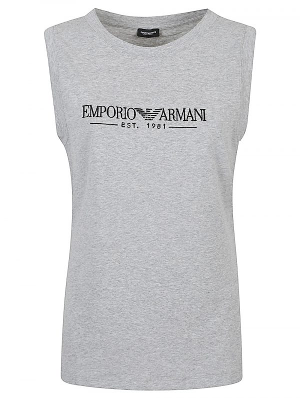 TOP IN COTONE CON LOGO