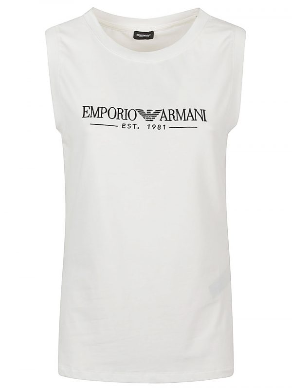 TOP IN COTONE CON LOGO