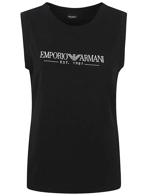 TOP IN COTONE CON LOGO