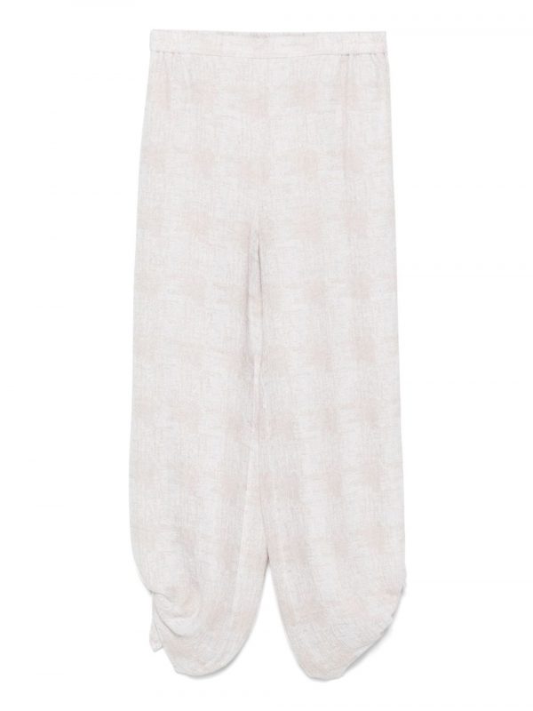 PANTALONE AMPIO IN LINO