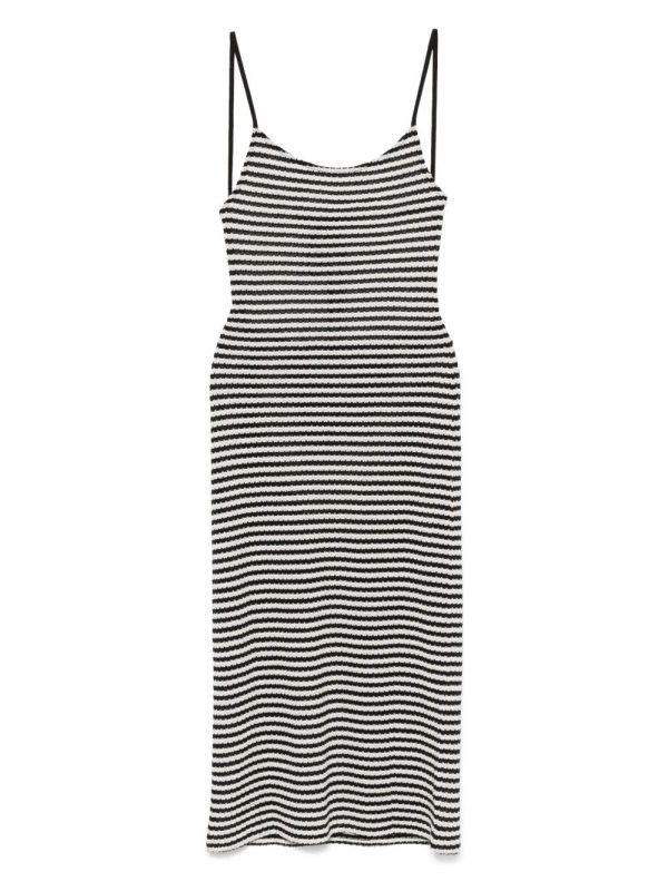ABITO RIGATO IN COTONE