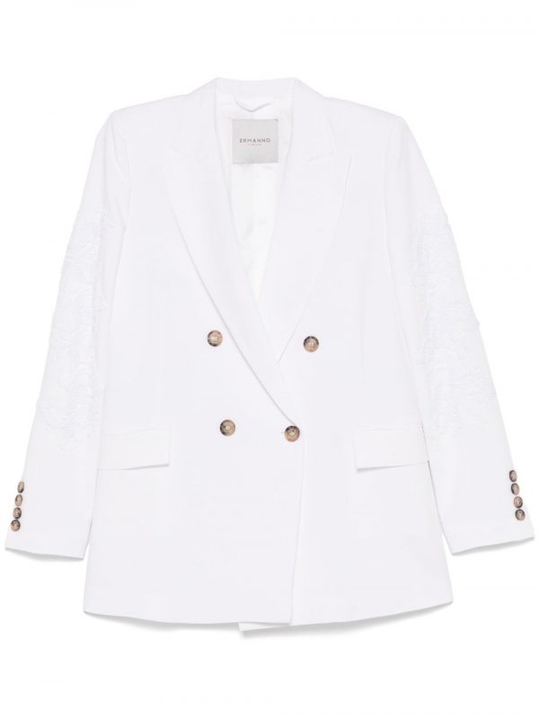 BLAZER RICAMATO IN LINO COTONE