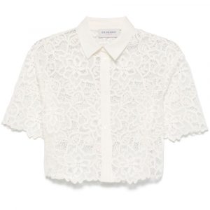 CAMICIA IN CTONE RICAMATA