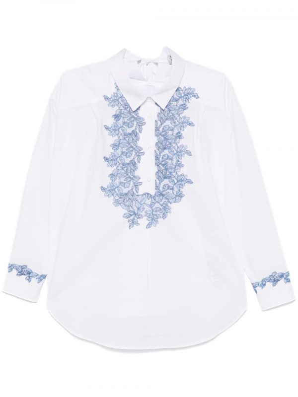 BLUSA RICAMATA IN COTONE