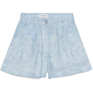 SHORTS IN LINO STAMPATO