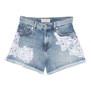 SHORTS RICAMATO IN JEANS