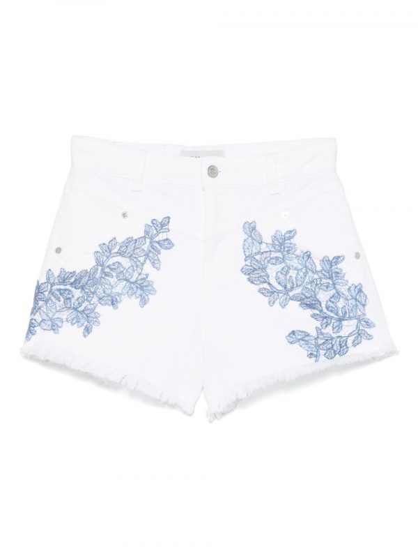 SHORTS IN COTONE RICAMATI