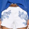 SHORTS IN COTONE RICAMATI — изображение 5