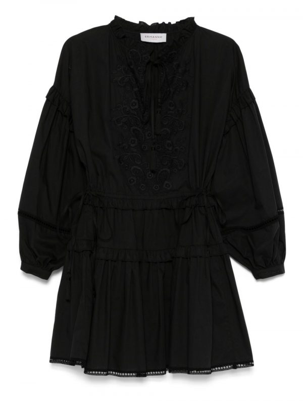 ABITO IN COTONE CON PIZZO