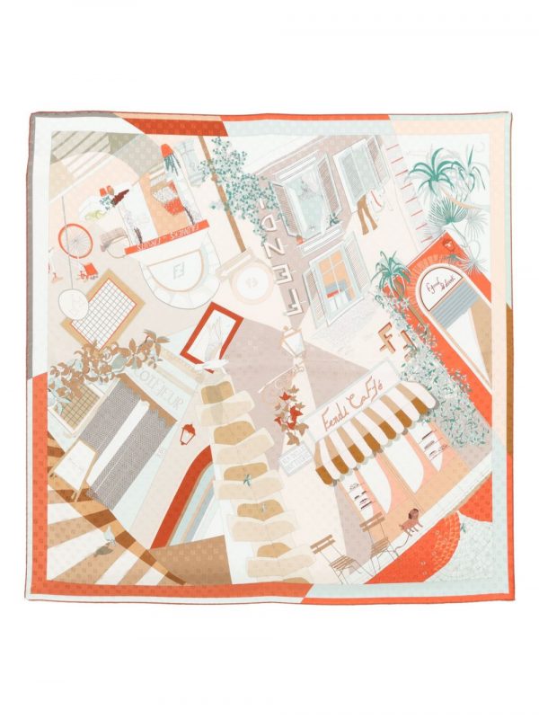 FOULARD IN SETA STAMPATO