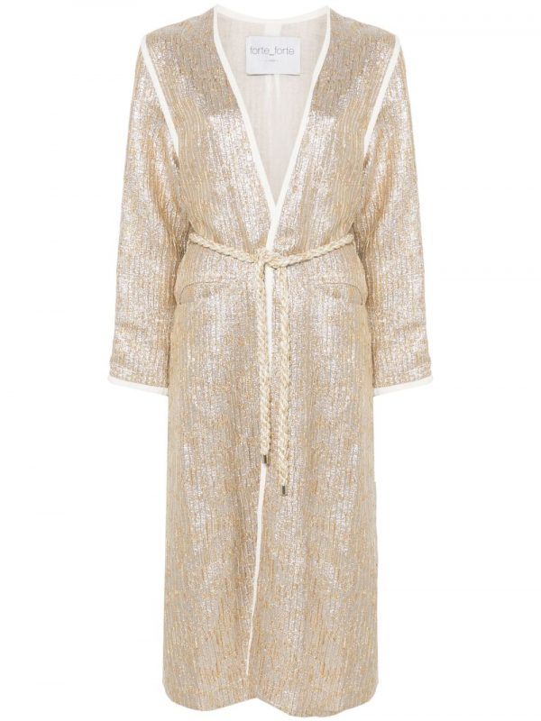 CAPPOTTO LUNGO IN LUREX