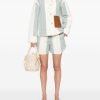 SHORTS RIGATI IN MISTO LINO — изображение 4