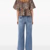 BLUSA LEOPARDATA IN COTONE — изображение 3