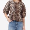 BLUSA LEOPARDATA IN COTONE — изображение 5