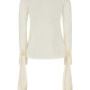 BLUSA SCOLLO V IN SETA — изображение 2
