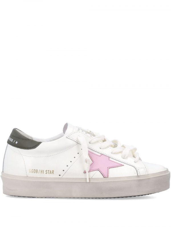 SNEAKER HI STAR IN PELLE