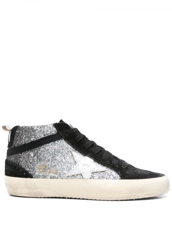 SNEAKER MID STAR IN PELLE