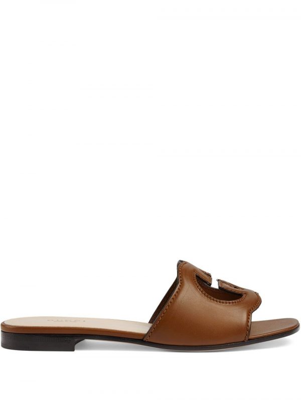 SANDALO GUCCI CUT IN PELLE