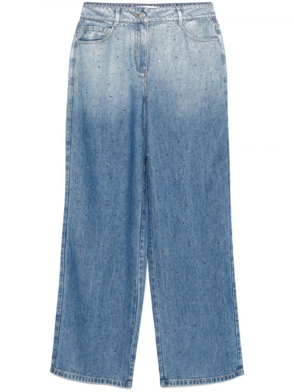 JEANS AMPIO IN COTONE