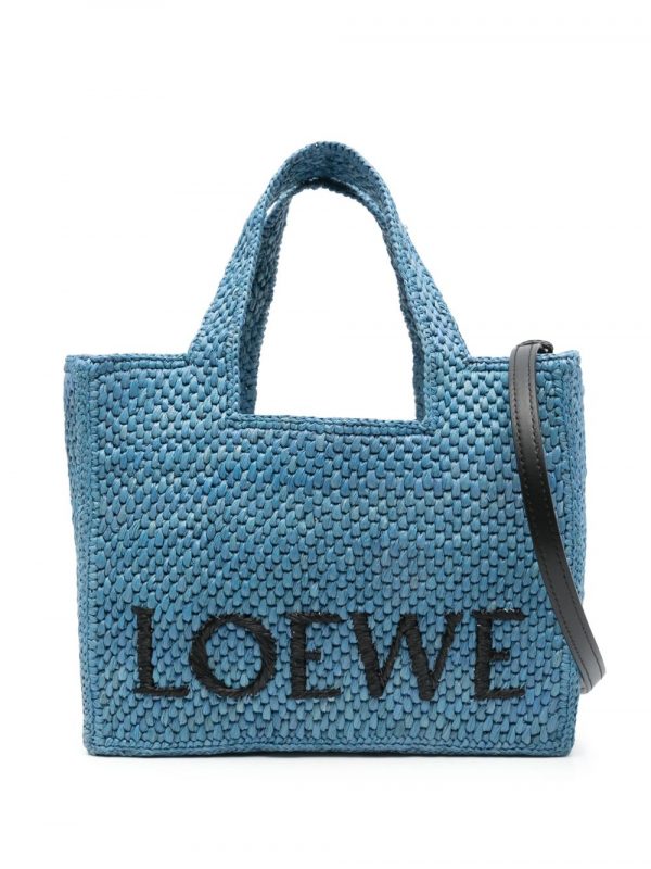 BORSA LOEWE FONT PICCOLA IN RAFIA