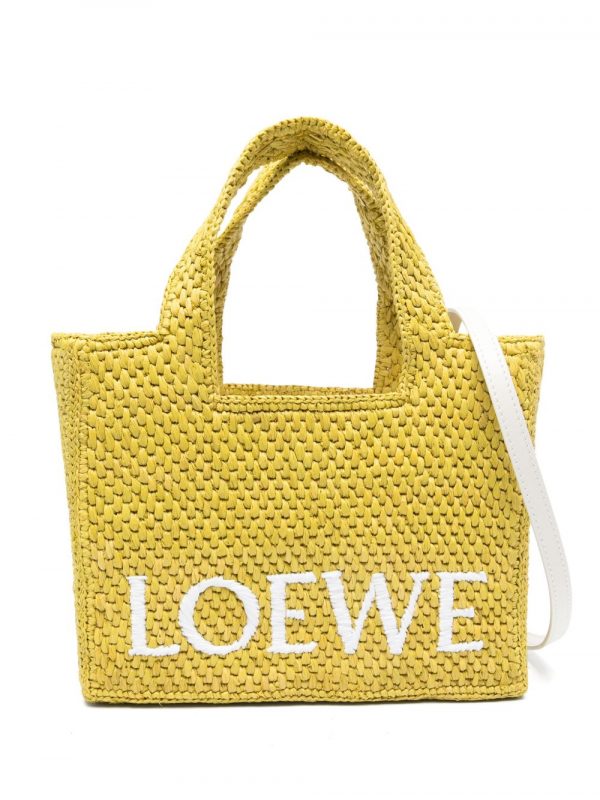 BORSA LOEWE FONT PICCOLA IN RAFIA